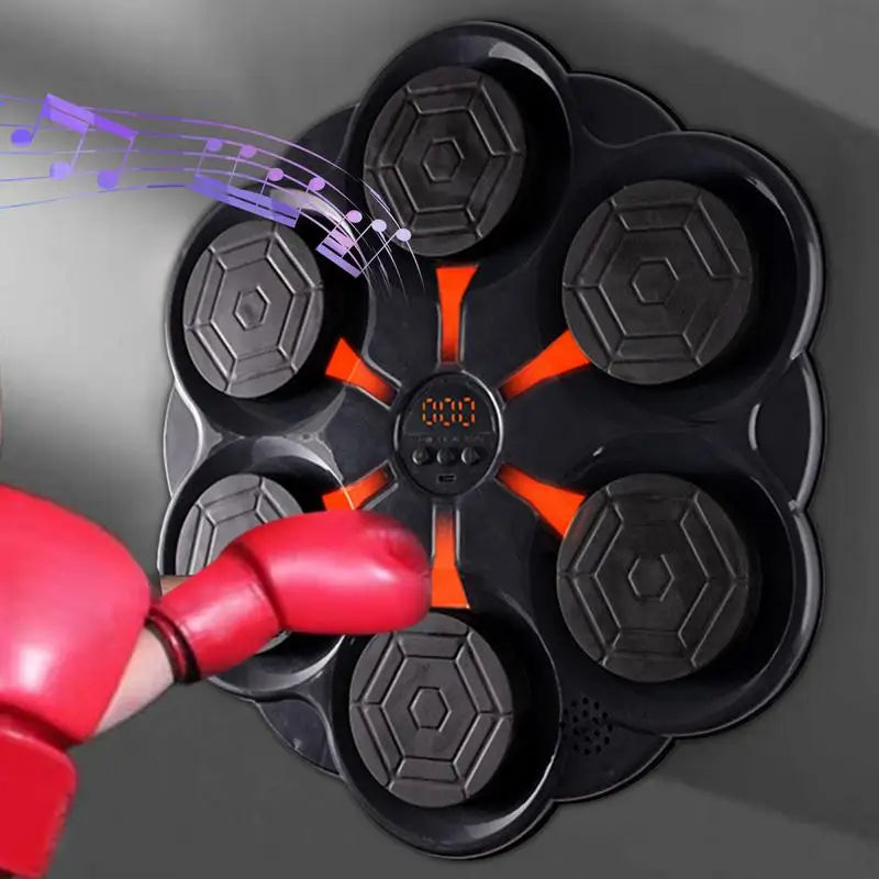 Fit Boxe - Entraîneur de boxe musical mural Bluetooth intelligent, pour usage domestique et en salle de sport, équipement de frappe sur cible pour adultes et enfants