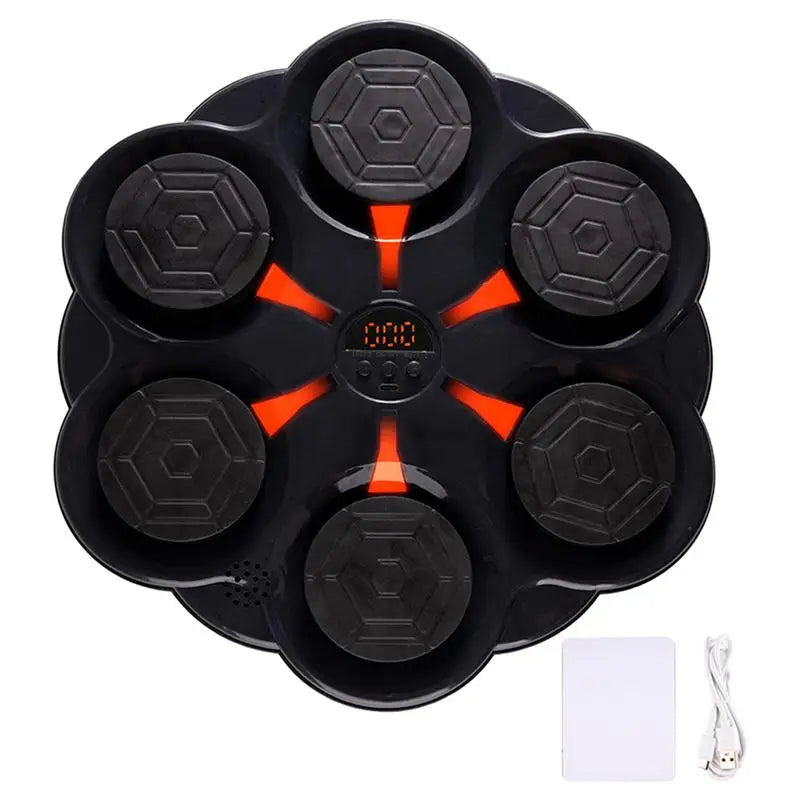 Fit Boxe - Entraîneur de boxe musical mural Bluetooth intelligent, pour usage domestique et en salle de sport, équipement de frappe sur cible pour adultes et enfants